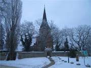 Mellenthiner Dorfkirche im Winter: Usedom bietet auch im Winterurlaub interessante Erlebnisse.