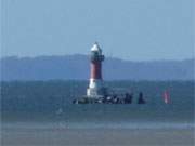 Zwischen der Insel Ruden und dem Peenemünder Haken befindet sich dieser Leuchtturm mitten im Greifswalder Bodden.