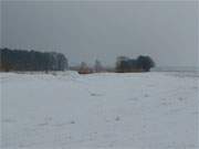 Verschwunden: Die Verbindungsstrae von Loddin nach ckeritz ist unter einer riesigen Schneewehe begraben.