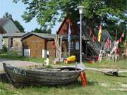 An der Krumminer Wiek liegt der kleine Fischerhafen von Neverow, einer Gemeinde des Usedomer Hinterlandes.