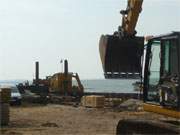 Mit schwerem Gerät: Zinnowitz im Inselnorden Usedoms gönnt sich einen neuen Achterwasserhafen.