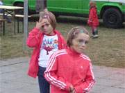 Geschminkt: Spa fr Kinder auf dem Hafenfest in Loddin.