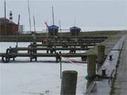 Fischerhafen im Winter: Kamminke an der Haffkste der Insel Usedom.