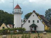 Heute eine Ferienwohnung im Haffland der Insel Usedom: Ehemaliger Lotsenturm in Mnchow.