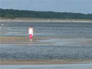 Blick in Richtung des Ostseebades Karlshagen: Der Ostseestrand von Trassenheide.