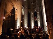 Altarraum von Sankt Petri: Wunderbarer Hintergrund für das Abschlusskonzert des Usedomer Musikfestivals.