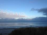 Wunderbares Licht: Wolken ber dem Ostseestrand von Zempin.