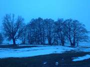 Winterabend: Seebad ckeritz in der Inselmitte Usedoms.