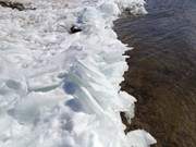 Winter auf Usedom: Eisaufschiebungen an der Halbinsel Loddiner Höft.