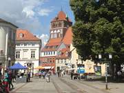 Marktplatz und Marienkirche: In der Greifswalder Altstadt.