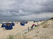 Blick zum Seebad ckeritz: Der Ostseestrand von Stubbenfelde.