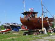Kleine Bootswerft im Norden Usedoms: Der Nordhafen von Peenemünde.