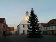 "Tor zur Insel Usedom": Marktplatz von Wolagst.