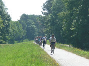 Radfahren auf dem Kstenradweg: Usedom im Frhling.