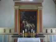 Altar: Dorfkirche zu Benz im Usedomer Hinterland.