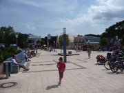 Promenadenplatz des Ostseebades Trassenheide.