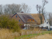 Bauernhäuser am Oderhaff: Gummlin an der Usedomer Haffküste.