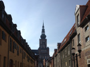 Altstadt von Greifswald: Sankt Nikolai berragt alles.