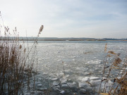 Eis auf dem Peenestrom: Der Norden Usedoms.