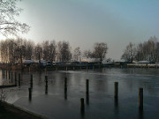 Hafen Stagnie in der Usedomer Inselmitte: Die Boote haben Winterruhe.