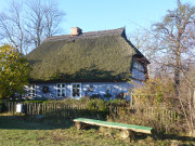 Rohrgedecktes Bauernhaus in Quilitz auf dem Lieper Winkel.