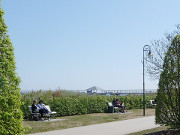 Kaiserbad Heringsdorf auf Usedom: Strandpromenade und Seebrcke.