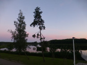 Nach dem Sonnenuntergang: Auf der Strandpromenade des Seebads Loddin.