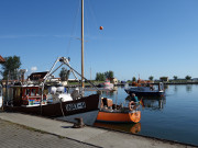 An der Peenemndung: Fischereihafen von Freest.
