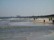 Weiter Sandstrand an der Ostsee: Swinemnde auf Usedom.