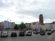 Marktplatz von Wismar: Hansestadt an der Ostsee.