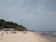 Seebad ckeritz auf Usedom: Letzte Strandkrbe.