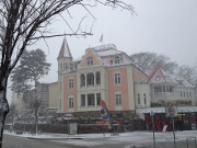 Nasser Schnee: Trbes Wetter auf der Insel Usedom.