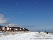Ostseebad Bansin auf Usedom: Winter am Meer.
