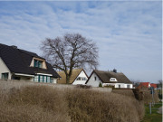Blick ber das Achterwasser: Seebad Zempin auf Usedom.