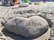 Herz aus Strandsand: Usedom 2019 — ein perfekter Urlaub.