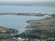 Usedomer See: Stadt Usedom, neuer Hafen, Ost- und Westklne, Stettiner Haff.