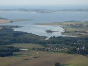 Krienke, Krienker See und Achterwasser: Osten der Halbinsel Lieper Winkel.