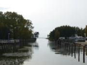 Hafenausfahrt ins Achterwasser: Stagnie auf Usedom.