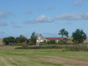 Einsam: Bauernhof auf der Usedomer Halbinsel Wolgaster Ort.