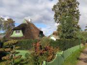 An der Ostsee: Ferienhaussiedlung in Karlshagen.