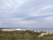 Blick zum Kaiserbad Ahlbeck: Strand von Swinemünde.