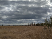 Dunkle Wolken: Novemberwetter im Norden der Insel Usedom.