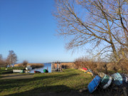 Hafen am Peenestrom: Warthe auf dem Lieper Winkel.