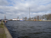 Einsam: Hafen des Ostseebades Karlshagen am Peenestrom.