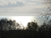 Blick auf das Haff: Steilküste bei Zirchow auf Usedom.