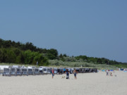 Urlaub auf Usedom: Strandkrbe im Ostseebad Zinnowitz.
