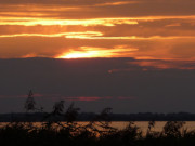 Romantischer Sonnenuntergang: Usedomer Halbinsel Loddiner Hft.