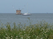 1000-Meter-Punkt: Knstliche Insel im Greifswalder Bodden.