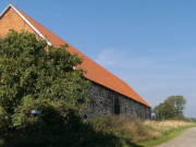 Bruchsteinmauerwerk: Alte Feldscheune in Kachlin.