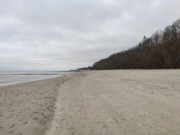 Kein Mensch zu sehen: Usedomer Ostseestrand von Klpinsee.